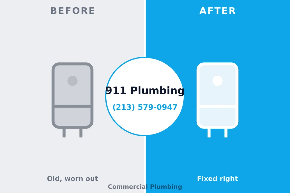 Before and after: plumbing repair Gordon Heights, NY